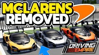 Driving Empire *REMOVED* RARE McLarens & The Track Pass....!! 11 McLarens *REMOVED*!!