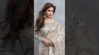 Pakistani actresses in embroidered sarree #yumnazaidi #ayezakhan #haniaamir #sajalali  #seharkhan