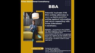 Prime Educational Consultancy  (About BBA Course)