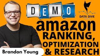 Brandon Young Amazon Tool Data Dive - Live Demo | Amazon Ranking, Optimization and Research