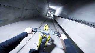 riding dirtbikes in metro tunnel (los angeles)