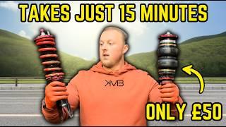 HOW TO MAKE COILOVERS INTO AIR SUSPENSION ON A BUDGET!