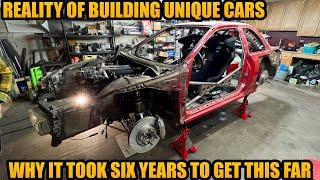 Reality of building crazy unique drift cars - 2JZ Subaru 22B drift build