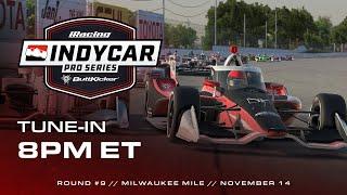 INDYCAR ButtKicker iRacing Pro Series | Round 9 at the Milwaukee Mile