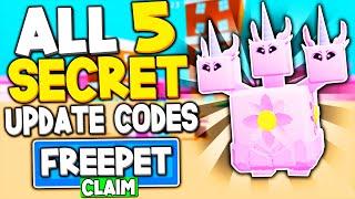 ALL 5 NEW *SECRET PET* UPDATE CODES IN SPEED CHAMPIONS (ROBLOX CODES)