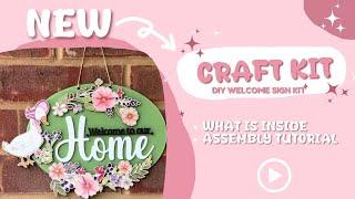 Craft Subscription Box | DIY Home Welcome Sign Kit