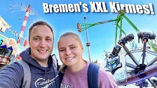 Der vollste Bremer Freimarkt EVER & lustigste Karussell-Fahrt EVER!  | Freimarkt Bremen Vlog 2024