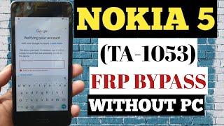 NOKIA 5 (TA-1053) FRP BYPASS Youtube Updated Problem | TalkBack Not Working Easy Method bypass 2022