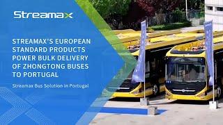 Streamax's European Standard Products Power Bulk Delivery of Zhongtong Buses to Portugal