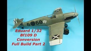 Eduard 1/32 Messerschmitt bf 109 D with Alley Cat Conversion, Full Build Part 2