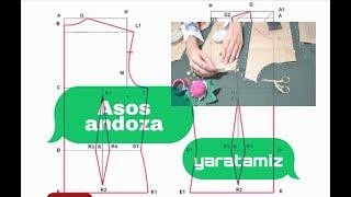 Asos andoza yaratishni o'rganamiz #asos #andoza #vikroyka  Asos andoza yaratamiz