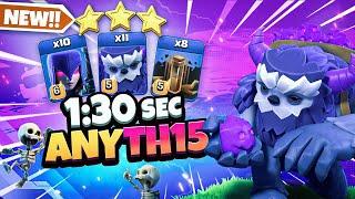 Th15 Yeti Witch Attack With 8 Earthquake Spell | Best Th15 Attack Strategy in Clash of Clans