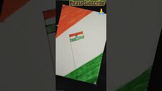 Tiranga flag drawing #independenceday  #short #virulshorts #trending  #yoitubeshorts