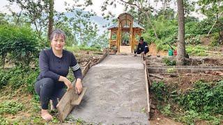 Girl builds concrete road to new farm - journey to build new farm