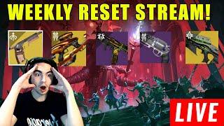 LIVE - DESTINY 2 NEW STASIS ROCKET SIDEARM, CROTA PUSHES, VEX HELPS, TIMELOST FATEBRINGER + MORE!