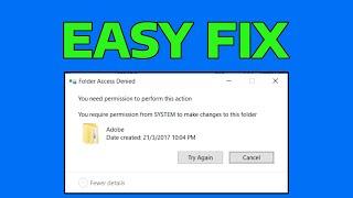 Fix You Require Permission from System to Make Changes to This Folder in Windows 11 10 8 7 | How To