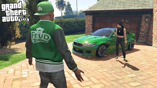 FRANKLIN NEW GIRLFRIEND BUYS HIM A BMW M5 IN GTA 5!!! (GTA 5 Mods)