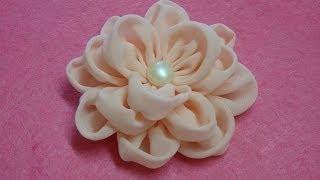 DIY chiffon flower,How to,Tutorial,fabric flower,easy