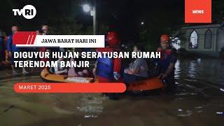 Diguyur Hujan Seratusan Rumah Terendam Banjir di Perumahan Kadu Mekar Purwakarta