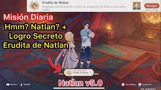 Genshin Impact Misión Diaria Hmm? Natlan? + Logro Secreto Erudita de Natlan