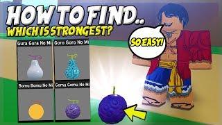 HOW TO FIND DEVIL FRUITS EASY AND WHICH IS THE STRONGEST? IN ANIME FIGHTING SIMULATOR ROBLOX