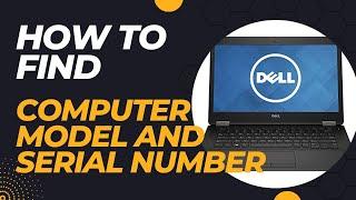 How to Find Computer Model & Serial Number of Windows 10 PC Laptop