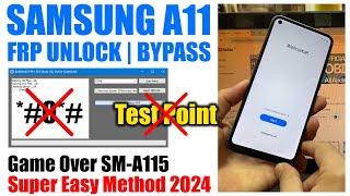 Samsung A11 FRP Bypass 2024 A115F Google Account Remove