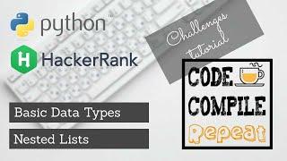 Python | Nested list | Hackerrank Solution