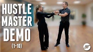 Hustle Dance Steps with Partner | Hustle Master Demo (1-10)