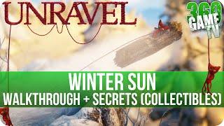 Unravel - Chapter 9 (Winter sun) Walkthrough incl all Secrets (Collectible Locations) - Snowfall