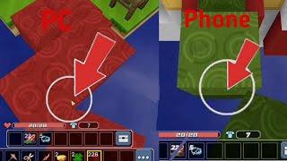 Building on PC vs Building on Phone In BlockmanGo BedWars | blockman go