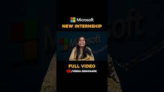 ₹12 Lakhs Microsoft Internship for College Students | Engineering Internship for Free #shorts