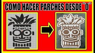 Como HACER PARCHES BORDADOS A PARTIR DE UN LOGO REGULAR - HOW MAKE EMBROIDERY PATCHES