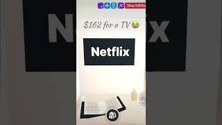 Super CHEAP TV Hack!- @ItsLaurieOfficial Building Hacks  #adoptme #adoptmebuilding #roblox #viral