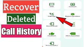 How To Recover Deleted Call History From Android Phone