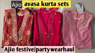 Ajio sale haul/partywear kurtasets/50-90%off don't miss#avaasa#ajiobigboldsale