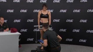 Stamp Fairtex Hydration Test & Weigh-In One Fight Night 6 Vs Anissa Meksen