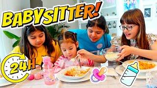 SOFI BABYSITTER PER 24 ORE della PICCOLA BEBÈ ALICE la sorellina di ARI e ALESSIA