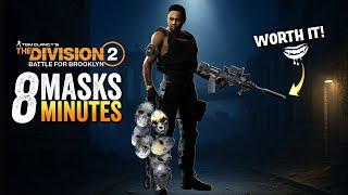 All 8 Hunter Masks in 8 Minutes! (The Division 2 Battle for Brooklyn)