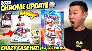 THE BIGGEST BASEBALL CARDS ARE HERE (BIG CASE HIT)!  2024 Topps Chrome Update Hobby Box Review x2