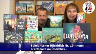 Spielerischer Rückblick Nr. 19 -  neun Brettspiele im Überblick - Brettspiel - Die Brettspieltester