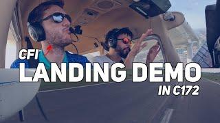 Flight Instructor Shows How To Land A Cessna 172