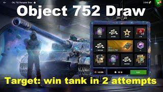 The Most Powerful Tank Object 752 Draw WoT Blitz - Can we win it for only 105 Gold? (9 accounts)