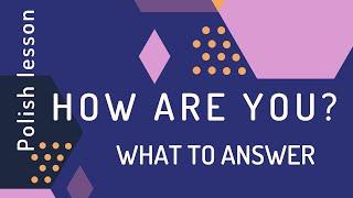 How Are You In Polish | Making Small Talk in Poland