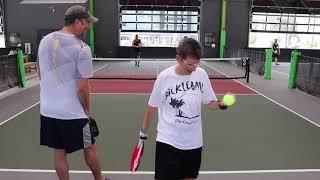 Last game with Pickleball Professional Chris Heck... at Chicken N Pickle in Wichita, KS