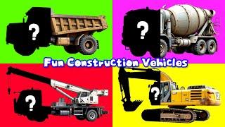 Fun Construction Trucks for Kids! + More Nursery Rhymes & Kids Songs - Melody Kids Tv