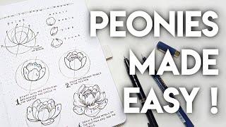 How To Draw Peonies Like A Boss 