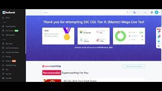 355/390TESTBOOK (MASTER) LIVE MOCK TEST: SSC CGL TIER 2