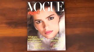 1980 August ASMR Magazine Flip Through: Vogue w Gia Carangi, Lauren Hutton, Saint Laurent