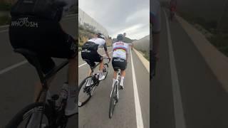 🫣Look at the size of peloton behind Pogacar #cycling #procycling #met-helmets #insta360x4